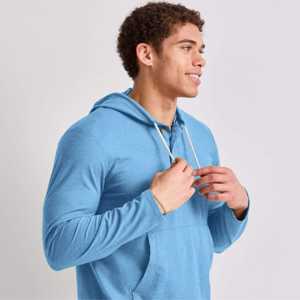 Durable <b>Men's</b> <b>Henley</b> Hoodie - Comfortable Fit and Stylish Design - Great <b>for</b> Casual Outfits - Product Image 5