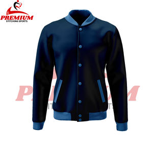 แจ็คเก็ตบอมเบอร์ผู้ชายสไตล์ไฮสตรีทขายดี กันลม ระบายอากาศได้ดี เหมาะสำหรับฤดูหนาว แจ็คเก็ตเลตเตอร์แมน สไตล์เบสบอล ราคาถูก - Product Image 3