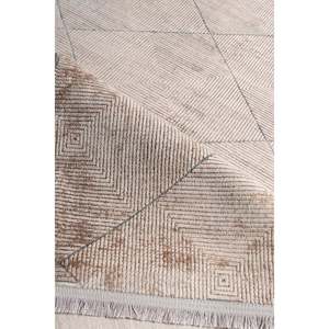Mazzini 1490 ensemble de tapis beige 80x150cm tapis texturé doux longue durée - Product Image 2