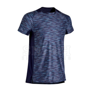 Camiseta Deportiva de Poliéster Personalizada al por Mayor, de Secado Rápido, para Correr, Fitness, Entrenamiento, Gimnasio, Deporte, para Hombre - Product Image 1