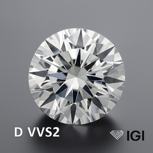 2.0 Ct Couleur D Incolore Rond Brillant Excellente Coupe Percé Au Laser Laboratoire Cultivé Diamond-VVS2 Clarté IGI Certifié - Product Image 3