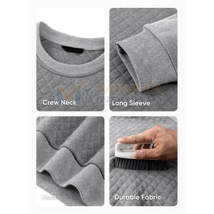 Sweat-shirts pour hommes à manches longues, respirants, vêtements pour hommes, coton et polyester, sweat-shirts pour hommes en vente - Product Image 5