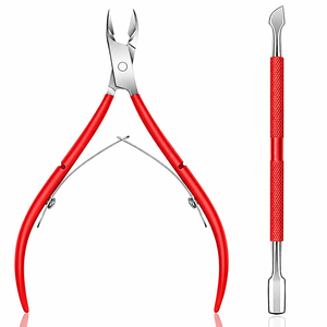 Professional Stainless Steel <b>Nail</b> <b>Tool</b> Set Pink Handle Flat Blade Sharp Tip Wide Jaw Opening Durable for Baby Adult Use Finger - Product Image 6