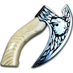 Hacha de acero forjado hecha a mano cuchillo de cocina de acero al carbono perfecto con Funda de cuero para acampar y regalo del Día del Padre - Product Image 1