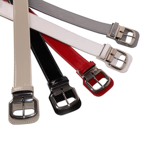 Cinturón de béisbol Logotipo personalizado Tallas grandes Adulto Brillante Patente Calidad PU Cuero Atlético Cinturón de Béisbol Juvenil - Product Image 2