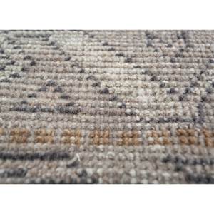 Alfombra de Lana Anudada a Mano Savana Gris y Negra AKWL-1281 con Patrón Geométrico y Abstracto para el Hogar, Pasillo y Sala de Estar, Rectangular - Product Image 3