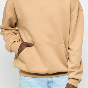 Sweat-shirt pour homme personnalisé 2025, broderie de logo, impression, tissu en coton et polyester beige, pour une personnalisation de haute qualité, commandes en gros - Product Image 6