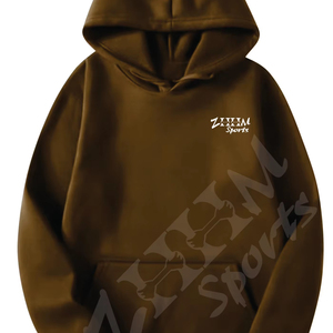 Zhhm Sports Premium Quality Unisex Pullover Hoodie Otoño Invierno Warm Casual Fleece Front Printed Sudadera Streetwear Custom - Product Image 1