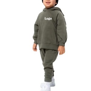 Survêtement Confortable et Respirant en Tissu Doux, Vêtements de Rue Décontractés Unisexe, Taille Plus, Motif Solide, Meilleur Fabricant Pour Enfants - Product Image 1