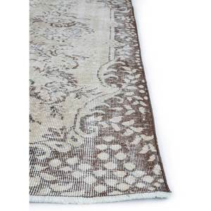 Vintage Beige <b>Brown</b> Hand Knotted <b>Wool</b> Rug for Home Use-for Living Hallway Entryway Teen's Bedroom Medallion Rectangle Puzzle - Product Image 4