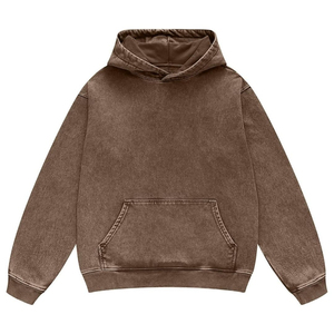 Nouveau sweats à capuche délavés à l'acide de meilleure qualité pour hommes et pull surdimensionné 100% coton polyester lourd Streetwear à capuche - Product Image 1