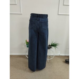 Pantalones Deportivos Kadin Yuksek Bel Genis Pacali, 38561 - Azul Marino - Product Image 6