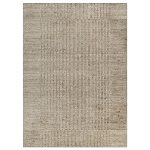 Alfombra de Lana Hecha a Mano Contour Green, Estilo Clásico, 10 mm de Grosor, Color Sólido, para Entrada, Pasillo o Habitación de Adolescentes - Modelo HWL-439 - Product Image 1