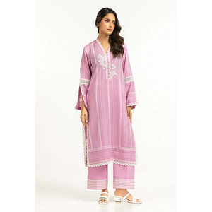 ชุดเซ็ตผ้าลินินปักลายดอกไม้สีชมพูอ่อนสไตล์โบฮีเมียน แบรนด์ Leno Kara พร้อมฮู้ดและกระโปรง ไซส์ XS XXS สำหรับสุภาพสตรี สำหรับฤดูใบไม้ผลิ/ฤดูร้อน - Product Image 3