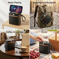 LN1036miniSUN Enceinte solaire sans fil portable avec support de téléphone, lecture de carte TF et USB, basses puissantes, vente en gros, succès commercial en Afrique
