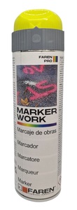 Vernice spray acrilica giallo fluorescente 500 ml. (Faren 3VA500) - Product Image 1