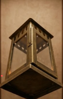 Ensemble de lanternes élégantes en fer doré faites à la main pour le jardin, avec finition antique en laiton, décoration durable pour la maison