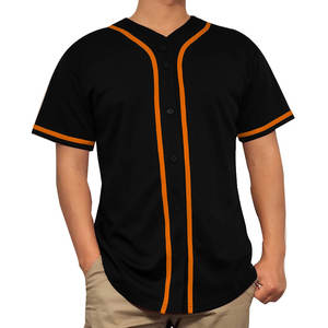 Camiseta de béisbol personalizada OEM para hombre, ropa deportiva transpirable con bordado por sublimación y entrega rápida, impresión personalizada - Product Image 3