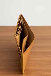 Portefeuille élégant classique en cuir véritable pliable à deux volets Sac à main mince avec blocage RFID pour hommes avec cartes à fermeture ouverte BFW-0067 - Product Image 6