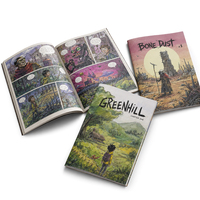 Impresión de Libros de Manga Personalizados al por Mayor, Tapa Dura, Tapa Blanda, Impresión a Todo Color, Encuadernación Perfecta, Impresión de Cómics de Anime