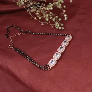 <b>Rose</b> <b>Gold</b> Plating Women's Crystal Bracelet for Party Wear Jewelry Elegant <b>Bangle</b> Accessory - Product Image 2