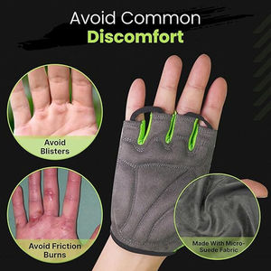High Quality Racing Cycling <b>Gloves</b> Short Finger Bike <b>Gloves</b> <b>Mesh</b> Soft Fabric Breathable Shock Absorbing for Gym Outdoor - Product Image 4