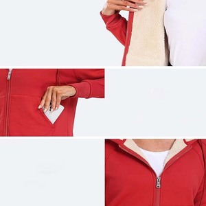 Sweat à capuche polaire confortable, respirant et imperméable pour femme grande taille, avec capuche réglable et poche avant, idéal pour l'hiver, l'été et le printemps – Fabriqué au Pakistan - Product Image 5