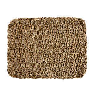 Napperons en jonc de mer écologiques avec texture artisanale idéaux pour les tables à manger modernes dans les maisons et les cuisines commerciales - Product Image 1