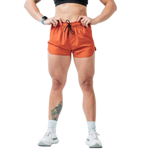 Short de sport de grande taille pour femmes, design personnalisé, confortable, séchage rapide, fitness, gym, course à pied, yoga en polyester solide - Product Image 1