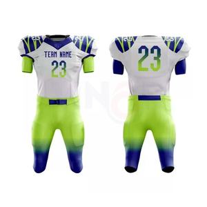 Venta al por mayor 2025 personalizado 100% poliéster fútbol americano Jersey transpirable uniforme con mangas cortas servicio OEM - Product Image 1