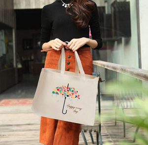 High Quality Premium Customized Logo Canvas Tote <b>Bags</b> Luxury Eco-Friendly Striped Cotton Personalized Brand Eco-Friendly - Product Image 3