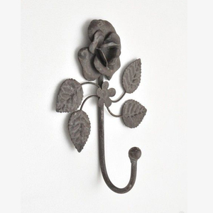 Gancho de pared de metal con diseño floral, acabado amarillo para sala de estar, baño y cocina, decoración, ganchos montados en la pared - Product Image 5