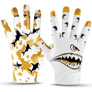Gants de football américain personnalisés Gants récepteurs de football Gants de football américain avec poignée en latex - Product Image 2