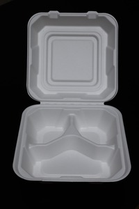Écologique Biodégradable Étanche Recyclable Jetable Boîte À Lunch De Luxe Conteneur Alimentaire À Clapet pour Restaurant - Product Image 2