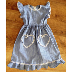 Jeans Lino per Ragazze, Pantaloni in Denim Stile Dolce - Product Image 1