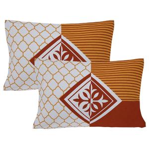 Parure de lit double en coton 240 TC à imprimé floral marron majestueux avec 2 taies d'oreiller, collection 3 pièces pour usage domestique (SHKV1026) - Product Image 3