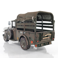 Modèle de camion classique Dodge M42 Command Iron fait main, objet de collection, décoration intérieure, artisanat moderne, rectangulaire