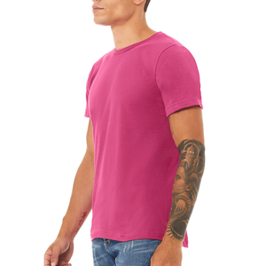 Bella Canvas Hombres Hombros grabados Cuello redondo Camiseta Transpirable - Product Image 3