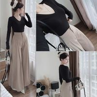 Ensemble Moderne Femme : Chemise à Manches Longues et Pantalon en Soie – Style Élégant Parfait pour le Travail ou les Sorties Décontractées, Polyvalent et Chic