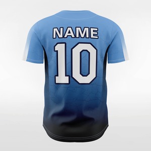 Ropa Deportiva Unisex Personalizada de Primera Calidad, 100% Poliéster, Secado Rápido, Cuello en V, Bolsillos, Camisetas de Béisbol, Sublimación, Conjuntos Blancos Cielo - Product Image 3