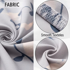 ชุดนอนผู้หญิงพิมพ์ลายลำลองเนื้อผ้าโพลีเอสเตอร์เนื้อเรียบชุดนอนนุ่มสบายใส่อยู่บ้านทุกวัน - Product Image 3