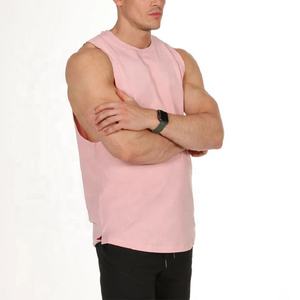 Custom Logo Mens Sportswear Quick Dry Cotton Training Tops Plain Blank Workout Singlet Muscle Gym Sleeveless <b>Bodybuilding</b> <b>Vest</b> - Product Image 3