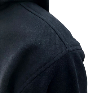 Conjunto de Sudadera con Capucha y Cuello Alto Personalizado, Logotipo Bordado en Algodón, Conjunto Deportivo Informal Holgado - Product Image 4