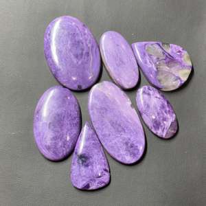 AAA grado Natural Charoite Jasper piedra preciosa verde cabujón suelto para la fabricación de joyas al por mayor piedra preciosa de calidad - Product Image 2