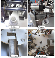 Machine de remplissage et de scellage de tubes en plastique pour sauce moutarde, scelleuse ultrasonique avec remplisseur automatique