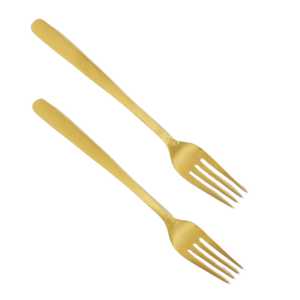 Tenedor de metal dorado con logotipo personalizado para restaurante, hotel, uso doméstico a bajo precio de la India - Product Image 1