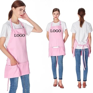 Venta caliente Barbershop Pink Babero ajustable Delantal Poliéster Chef Cocina Delantales de cocina para Mujeres Hombres - Product Image 3