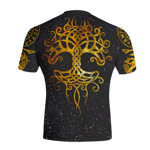 Camiseta de compresión de manga corta de spandex para entrenamiento de MMA y BJJ - Product Image 3