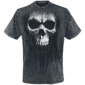 Camiseta de Gran Tamaño con Estampado Digital Personalizado, Estilo Urbano, Hombros Caídos, Corte Cuadrado, Lavado Ácido, Estilo Vintage - Product Image 1