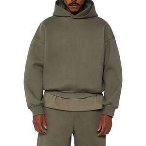 Personnalisé 500 GSM 100% Coton Baggy Polaire Surdimensionné Hoodies Jogger Ensemble Survêtement pour Hommes Respirant Fitness Sportswear D'été - Product Image 4